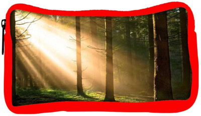 

Snoogg Eco Friendly Canvas Falling Sunlight In Forest Designer Student Pen Pencil Case Coin Purse Pouch Cosmetic Makeup Bag (RED) Pouch(Multicolor)