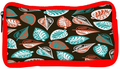 

Snoogg Eco Friendly Canvas Multicolor Leaves Brown Pattern Designer Student Pen Pencil Case Coin Purse Pouch Cosmetic Makeup Bag (RED) Pouch(Multicolor)