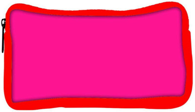 

Snoogg Eco Friendly Canvas Plain Pink Designer Student Pen Pencil Case Coin Purse Pouch Cosmetic Makeup Bag (RED) Pouch(Multicolor)