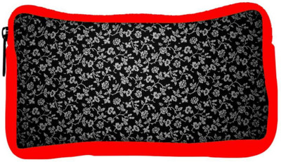 

Snoogg Eco Friendly Canvas White Roses In Black Designer Student Pen Pencil Case Coin Purse Pouch Cosmetic Makeup Bag (RED) Pouch(Multicolor)