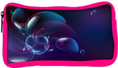 

Snoogg Eco Friendly Canvas Blue Bubbles Designer Student Pen Pencil Case Coin Purse Pouch Cosmetic Makeup Bag (PINK) Pouch(Multicolor)