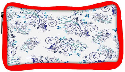 

Snoogg Eco Friendly Canvas Blue Pattern Design Designer Student Pen Pencil Case Coin Purse Pouch Cosmetic Makeup Bag (RED) Pouch(Multicolor)