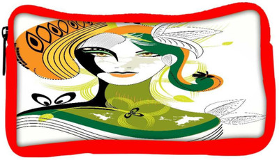 

Snoogg Eco Friendly Canvas Colorful Abstract Woman Wih Green Leaf Student Pen Pencil Case Coin Purse Pouch Cosmetic Makeup Bag (RED) Pouch(Multicolor)