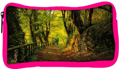 

Snoogg Eco Friendly Canvas Forest Way Designer Student Pen Pencil Case Coin Purse Pouch Cosmetic Makeup Bag (PINK) Pouch(Multicolor)