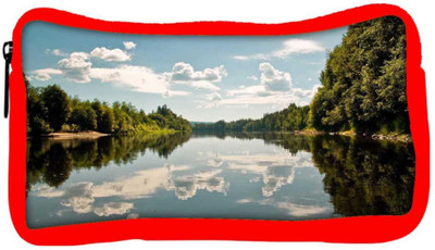 

Snoogg Eco Friendly Canvas Abstract Sea And Trees Designer Student Pen Pencil Case Coin Purse Pouch Cosmetic Makeup Bag (RED) Pouch(Multicolor)