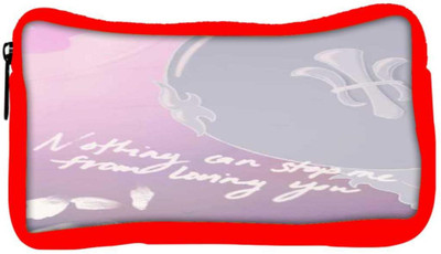 

Snoogg Eco Friendly Canvas No Stopping Love Student Pen Pencil Case Coin Purse Pouch Cosmetic Makeup Bag (RED) Pouch(Multicolor)
