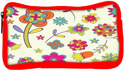 

Snoogg Eco Friendly Canvas Abstract Designs Designer Student Pen Pencil Case Coin Purse Pouch Cosmetic Makeup Bag (RED) Pouch(Multicolor)