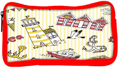 

Snoogg Eco Friendly Canvas Yellow Beach Side Designer Student Pen Pencil Case Coin Purse Pouch Cosmetic Makeup Bag (RED) Pouch(Multicolor)