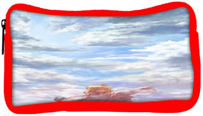 

Snoogg Eco Friendly Canvas Baby Sky Girl Sky Bird Designer Student Pen Pencil Case Coin Purse Pouch Cosmetic Makeup Bag (RED) Pouch(Multicolor)