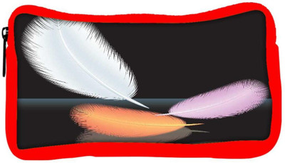 

Snoogg Eco Friendly Canvas Feathers Vector Student Pen Pencil Case Coin Purse Pouch Cosmetic Makeup Bag (RED) Pouch(Multicolor)