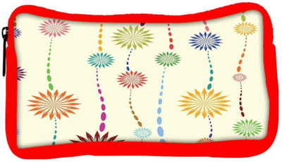 

Snoogg Eco Friendly Canvas Cream Petals Designer Student Pen Pencil Case Coin Purse Pouch Cosmetic Makeup Bag (RED) Pouch(Multicolor)