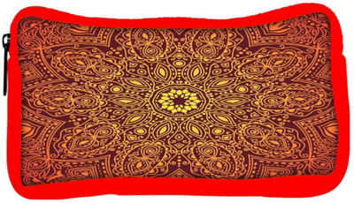

Snoogg Eco Friendly Canvas Ornamental Lace Pattern Student Pen Pencil Case Coin Purse Pouch Cosmetic Makeup Bag (RED) Pouch(Multicolor)