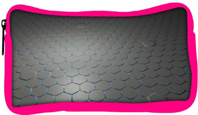 

Snoogg Eco Friendly Canvas Gray Hexagons Designer Student Pen Pencil Case Coin Purse Pouch Cosmetic Makeup Bag (PINK) Pouch(Multicolor)