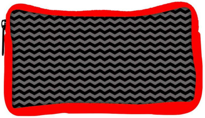 

Snoogg Eco Friendly Canvas Grey Black Wave 2457 Student Pen Pencil Case Coin Purse Pouch Cosmetic Makeup Bag (RED) Pouch(Multicolor)