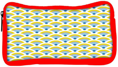 

Snoogg Eco Friendly Canvas Abstract Yellow Pattern Designer Student Pen Pencil Case Coin Purse Pouch Cosmetic Makeup Bag (RED) Pouch(Multicolor)