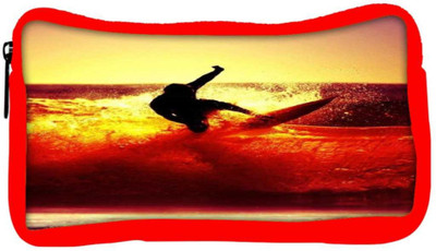 

Snoogg Eco Friendly Canvas Surfer Style Student Pen Pencil Case Coin Purse Pouch Cosmetic Makeup Bag (RED) Pouch(Multicolor)