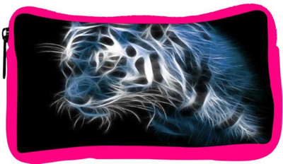 

Snoogg Eco Friendly Canvas Shine Tiger Digital Student Pen Pencil Case Coin Purse Pouch Cosmetic Makeup Bag (PINK) Pouch(Multicolor)