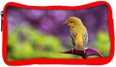 

Snoogg Eco Friendly Canvas Small Cute Bird Designer Student Pen Pencil Case Coin Purse Pouch Cosmetic Makeup Bag (RED) Pouch(Multicolor)