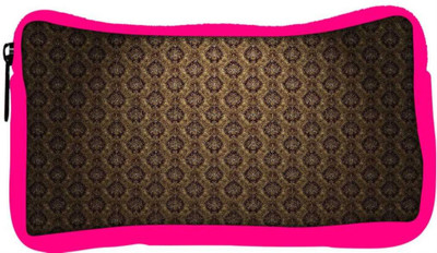

Snoogg Eco Friendly Canvas Abstract Wall Pattern Designer Student Pen Pencil Case Coin Purse Pouch Cosmetic Makeup Bag (PINK) Pouch(Multicolor)