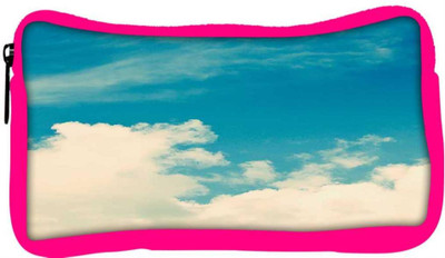 

Snoogg Eco Friendly Canvas Cloudy Days Student Pen Pencil Case Coin Purse Pouch Cosmetic Makeup Bag (PINK) Pouch(Multicolor)