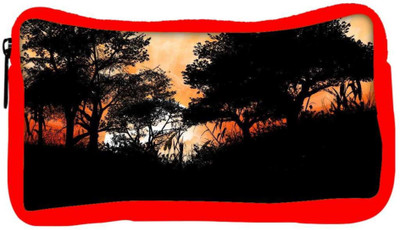 

Snoogg Eco Friendly Canvas Black Trees Designer Student Pen Pencil Case Coin Purse Pouch Cosmetic Makeup Bag (RED) Pouch(Multicolor)