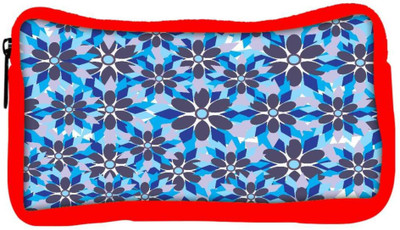 

Snoogg Eco Friendly Canvas Grey Floral Blue Designer Student Pen Pencil Case Coin Purse Pouch Cosmetic Makeup Bag (RED) Pouch(Multicolor)