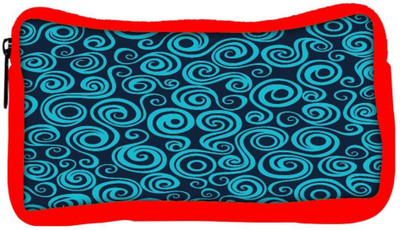 

Snoogg Eco Friendly Canvas Wave Pattern Seamlessly Tiling Seamless Wave Backgroundocean Texture Student Pen Pencil Case Coin Purse Pouch Cosmetic Makeup Bag (RED) Pouch(Multicolor)