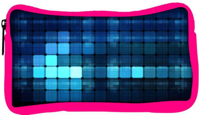 

Snoogg Eco Friendly Canvas Blue Lights Wide Designer Student Pen Pencil Case Coin Purse Pouch Cosmetic Makeup Bag (PINK) Pouch(Multicolor)