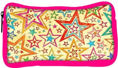 

Snoogg Eco Friendly Canvas Star Studded Student Pen Pencil Case Coin Purse Pouch Cosmetic Makeup Bag (PINK) Pouch(Multicolor)