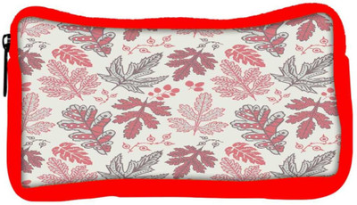 

Snoogg Eco Friendly Canvas Maroon Leaves Designer Student Pen Pencil Case Coin Purse Pouch Cosmetic Makeup Bag (RED) Pouch(Multicolor)