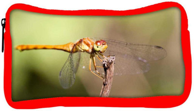 

Snoogg Eco Friendly Canvas Orange Dragonfly Designer Student Pen Pencil Case Coin Purse Pouch Cosmetic Makeup Bag (RED) Pouch(Multicolor)