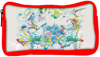 

Snoogg Eco Friendly Canvas Abstract Bird Art Designer Student Pen Pencil Case Coin Purse Pouch Cosmetic Makeup Bag (RED) Pouch(Multicolor)