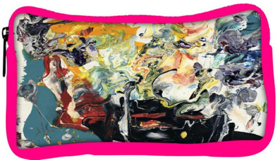 

Snoogg Eco Friendly Canvas Wall Art Painting Student Pen Pencil Case Coin Purse Pouch Cosmetic Makeup Bag (PINK) Pouch(Multicolor)