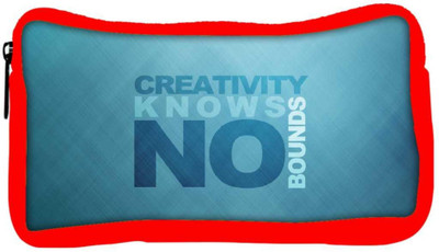 

Snoogg Eco Friendly Canvas Creativity Knows Bound Designer Student Pen Pencil Case Coin Purse Pouch Cosmetic Makeup Bag (RED) Pouch(Multicolor)
