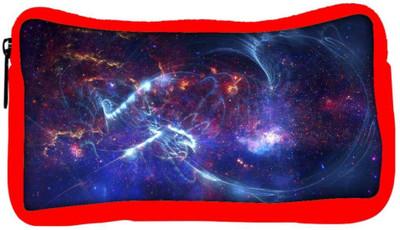 

Snoogg Eco Friendly Canvas Blue Rays Designer Student Pen Pencil Case Coin Purse Pouch Cosmetic Makeup Bag (RED) Pouch(Multicolor)