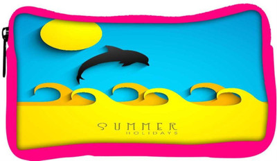 

Snoogg Eco Friendly Canvas Abstract Summer Background Student Pen Pencil Case Coin Purse Pouch Cosmetic Makeup Bag (PINK) Pouch(Multicolor)
