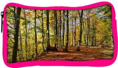 

Snoogg Eco Friendly Canvas Orange Leaves Designer Student Pen Pencil Case Coin Purse Pouch Cosmetic Makeup Bag (PINK) Pouch(Multicolor)