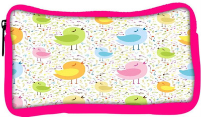 

Snoogg Eco Friendly Canvas Singing Birds Designer Student Pen Pencil Case Coin Purse Pouch Cosmetic Makeup Bag (PINK) Pouch(Multicolor)