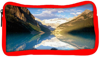 

Snoogg Eco Friendly Canvas Clean Water Image Designer Student Pen Pencil Case Coin Purse Pouch Cosmetic Makeup Bag (RED) Pouch(Multicolor)