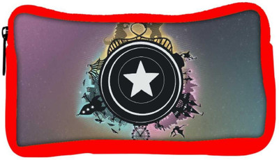 

Snoogg Eco Friendly Canvas Castles Dragons Designer Student Pen Pencil Case Coin Purse Pouch Cosmetic Makeup Bag (RED) Pouch(Multicolor)