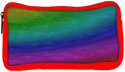 

Snoogg Eco Friendly Canvas Wave Rainbow 2403 Student Pen Pencil Case Coin Purse Pouch Cosmetic Makeup Bag (RED) Pouch(Multicolor)