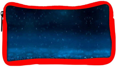 

Snoogg Eco Friendly Canvas Blue Rain Student Pen Pencil Case Coin Purse Pouch Cosmetic Makeup Bag (RED) Pouch(Multicolor)