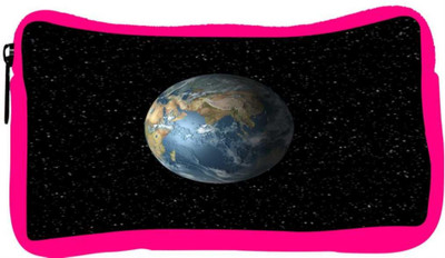 

Snoogg Eco Friendly Canvas Earth Student Pen Pencil Case Coin Purse Pouch Cosmetic Makeup Bag (PINK) Pouch(Multicolor)