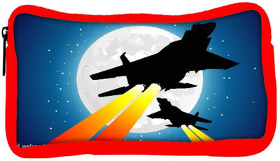 

Snoogg Eco Friendly Canvas Moon And Jet Fighters Student Pen Pencil Case Coin Purse Pouch Cosmetic Makeup Bag (RED) Pouch(Multicolor)