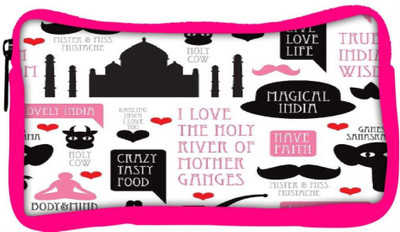 

Snoogg Eco Friendly Canvas India Icons Illustration 2870 Student Pen Pencil Case Coin Purse Pouch Cosmetic Makeup Bag (PINK) Pouch(Multicolor)