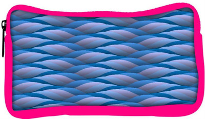 

Snoogg Eco Friendly Canvas Background Of Curled Blue Wave Student Pen Pencil Case Coin Purse Pouch Cosmetic Makeup Bag (PINK) Pouch(Multicolor)