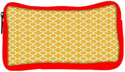 

Snoogg Eco Friendly Canvas Abstract White Yellow Pattern Designer Student Pen Pencil Case Coin Purse Pouch Cosmetic Makeup Bag (RED) Pouch(Multicolor)