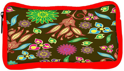 

Snoogg Eco Friendly Canvas Multicolor Petals Designer Student Pen Pencil Case Coin Purse Pouch Cosmetic Makeup Bag (RED) Pouch(Multicolor)