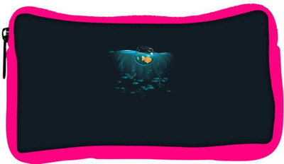 

Snoogg Eco Friendly Canvas Goldfish In A Bowl In The Sea Designer Student Pen Pencil Case Coin Purse Pouch Cosmetic Makeup Bag (PINK) Pouch(Multicolor)