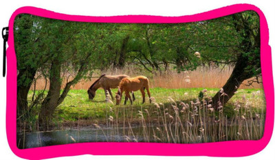 

Snoogg Eco Friendly Canvas Small Horses Designer Student Pen Pencil Case Coin Purse Pouch Cosmetic Makeup Bag (PINK) Pouch(Multicolor)